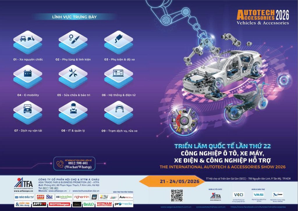 TOYOTAKI HÀO HỨNG CHÀO ĐÓN QUÝ KHÁCH TẠI TRIỂN LÃM AUTOTECH & ACCESSORIES 2026!